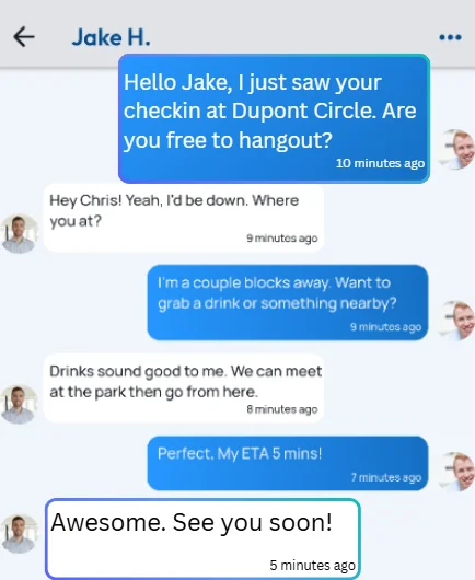 Private chat preview